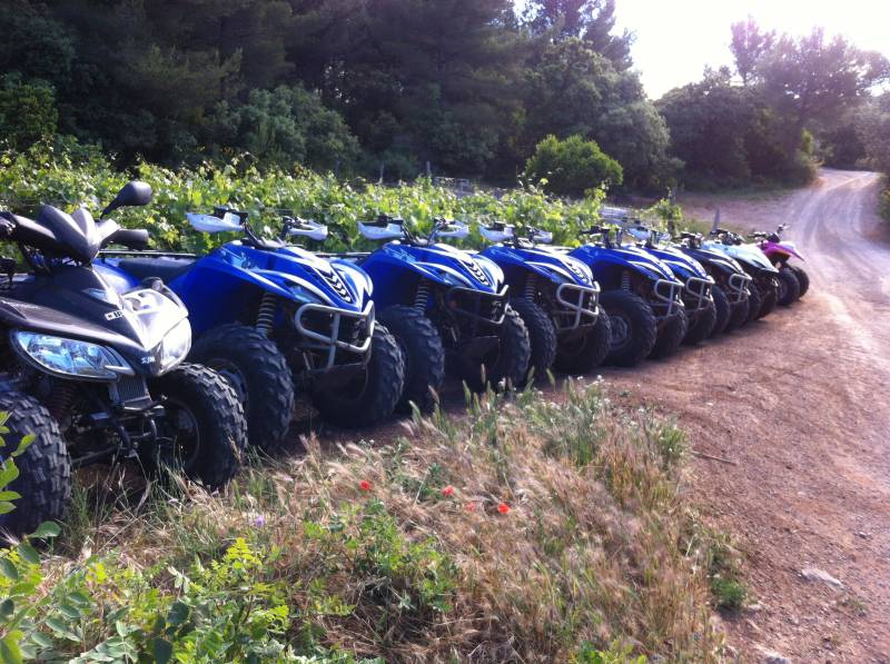 RANDONNÉE QUAD DANS VOTRE DOMAINE VITICOLE EN PROVENCE POUR VOS CLIENTS