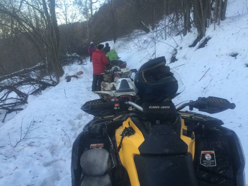 Randonnées quad nocturnes dans la neige à Signes dans le Var